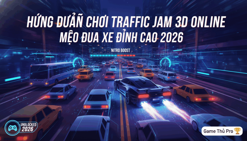 Thumbnail huong dan choi traffic jam 3d online meo dua xe di